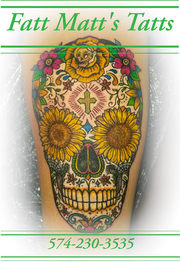 Explore collarbone tattoo ideas for men, creative tattoo ideas in Logansport, available at Fatt Matts Tatts