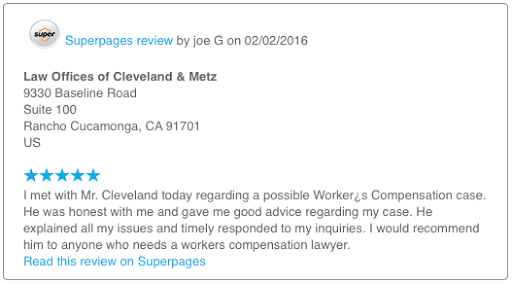 Personal Injury Attorney «Law Offices of Cleveland & Metz», reviews and photos