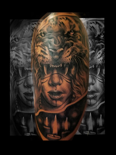 Explore tattoo ideas colorful, creative tattoo ideas in Atlanta, available at Iron Palm Tattoos & Body Piercing Atlanta