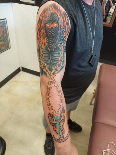 Explore music tattoos ideas, creative tattoo ideas in Lexington, available at Carolina Custom Tattoos