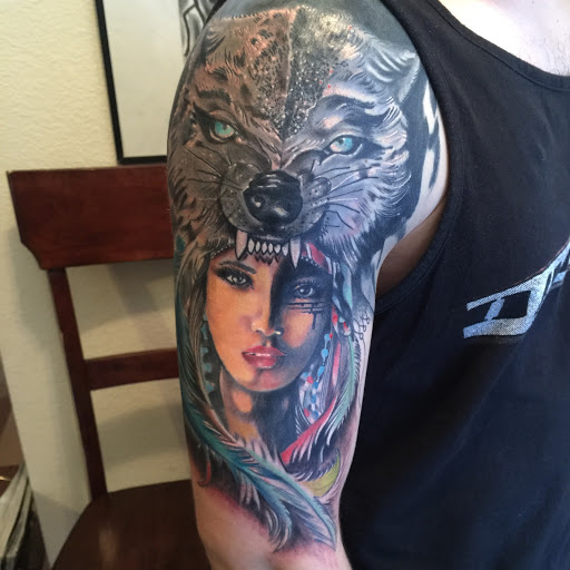 Explore chicago flag tattoo ideas, creative tattoo ideas in Junction City, available at Junction City Tattoo