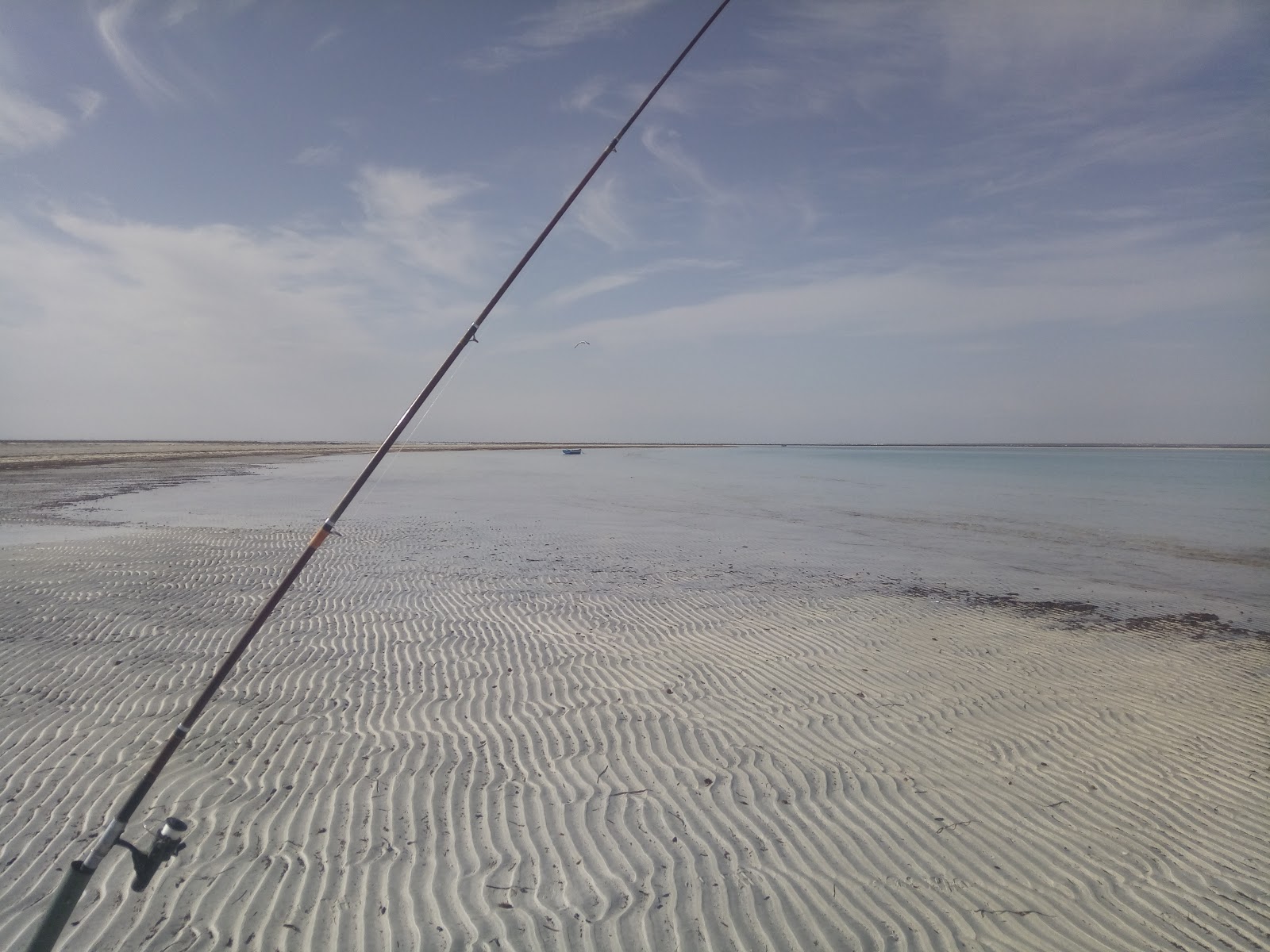 Foto van Hessi Jerbi beach met recht en lang