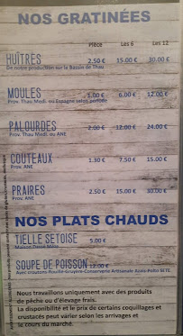 Menu / carte de LA BARQUE BLEUE à Draguignan