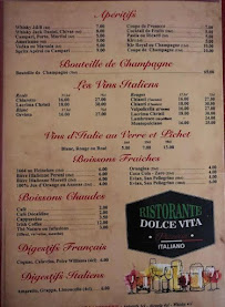 Restaurant italien Dolce Vita à Levallois-Perret - menu / carte