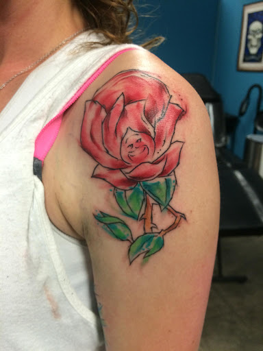 Explore july birth flower tattoo ideas, creative tattoo ideas in Nampa, available at Temptation Tattoo & Body Piercing