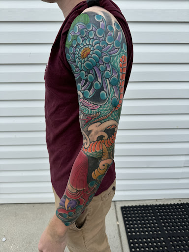 Explore half dollar size tattoo ideas, creative tattoo ideas in Hinesville, available at Dark Horse Art Studios