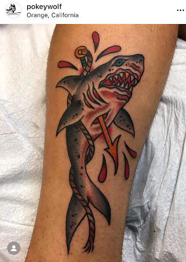 Explore lioness tattoo ideas, creative tattoo ideas in Orange, available at Black Palm Tattoo