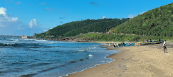 Foto von Sagar Nagar Beach und die siedlung