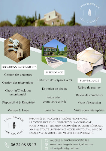 Agence de location de maisons de vacances Conciergerie Lou Cigalou Sérignan-du-Comtat