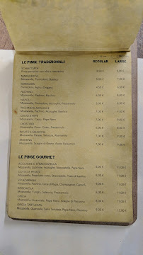 Pinseria Tre Farine à Modena menu