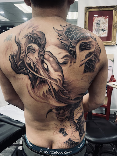 Explore friends tattoo ideas, creative tattoo ideas in Garden Grove, available at Red Blossom Art Studio