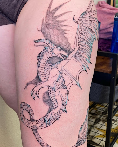 Explore female back tattoo ideas, creative tattoo ideas in Fort Collins, available at Meadowlark Tattoo