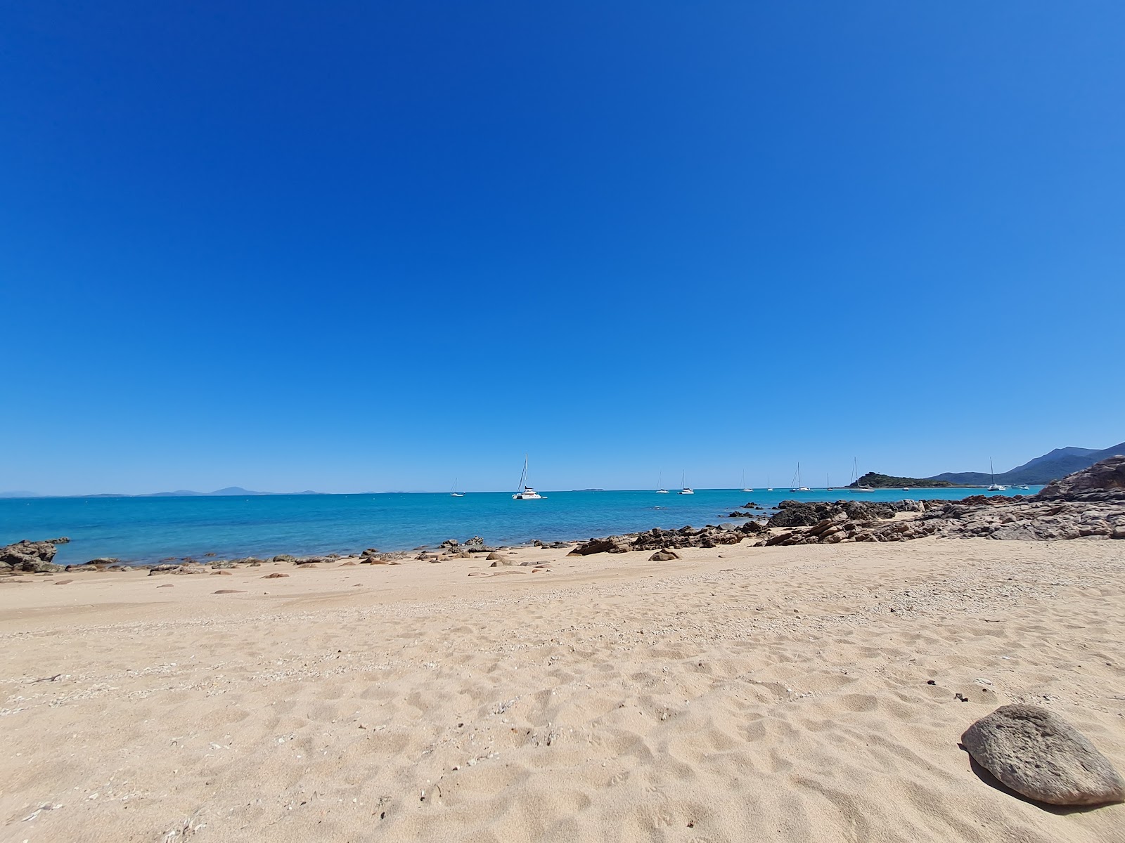 Foto van Froggies Beach met turquoise puur water oppervlakte