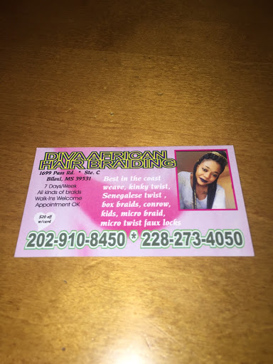 Hair Salon «Diva African hair braiding», reviews and photos, 1966 Pass Rd c, Biloxi, MS 39531, USA