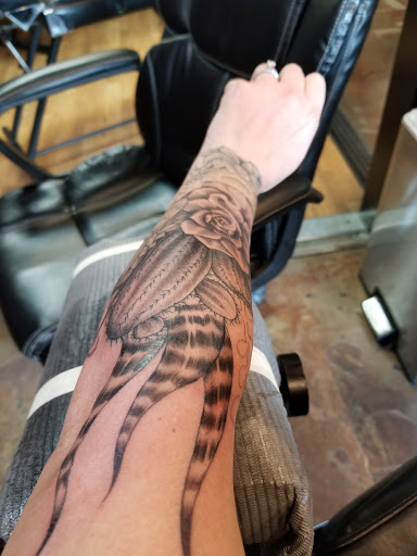 Explore tattoo cover up ideas on leg, creative tattoo ideas in Bakersfield, available at True grit tattoo company