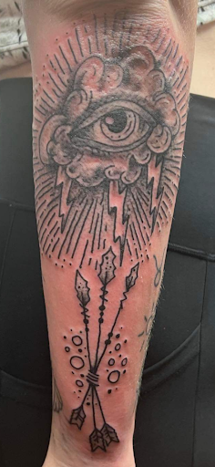 Explore vintage halloween tattoo ideas, creative tattoo ideas in Export, available at Patriotic pain tattoo