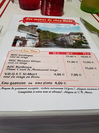 Restaurant La Vieille Auberge - Chez Dédé à Saint-Jean-Pied-de-Port menu