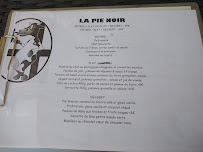 Restaurant français La Pie Noir à Paris - menu / carte