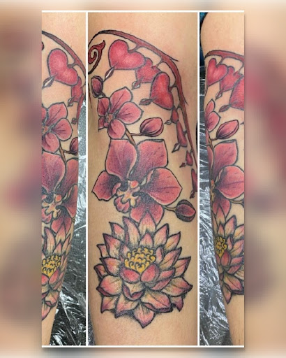 Explore tattoo ideas for women flower, creative tattoo ideas in Romulus, available at Urban Rituals Piercing and Tattoo