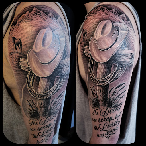 Explore evolution tattoo ideas, creative tattoo ideas in Menomonee Falls, available at Cal Tattoo