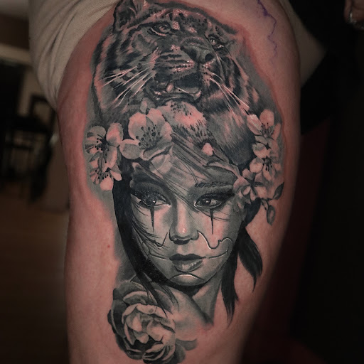 Explore rose tattoo ideas, creative tattoo ideas in Vallejo, available at Invictus Tattoo Studio