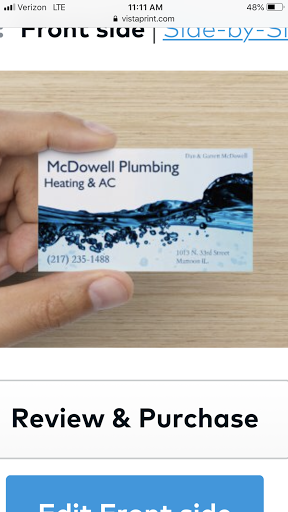 Mc Dowell Plumbing, Heating & Air in Mattoon, Illinois