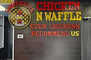 Southern chicken and waffle image