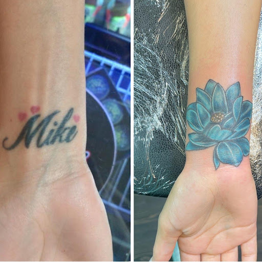 Explore leo horoscope tattoo ideas, creative tattoo ideas in Mckinney, available at Borrowed Time Fine Art Gallery Tattoo Shop