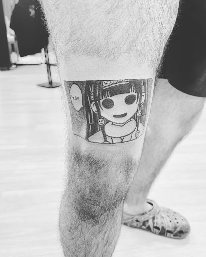 Explore black cover up tattoo ideas, creative tattoo ideas in Cocoa, available at Rorschach Tattoo Shop and Piercing Studio