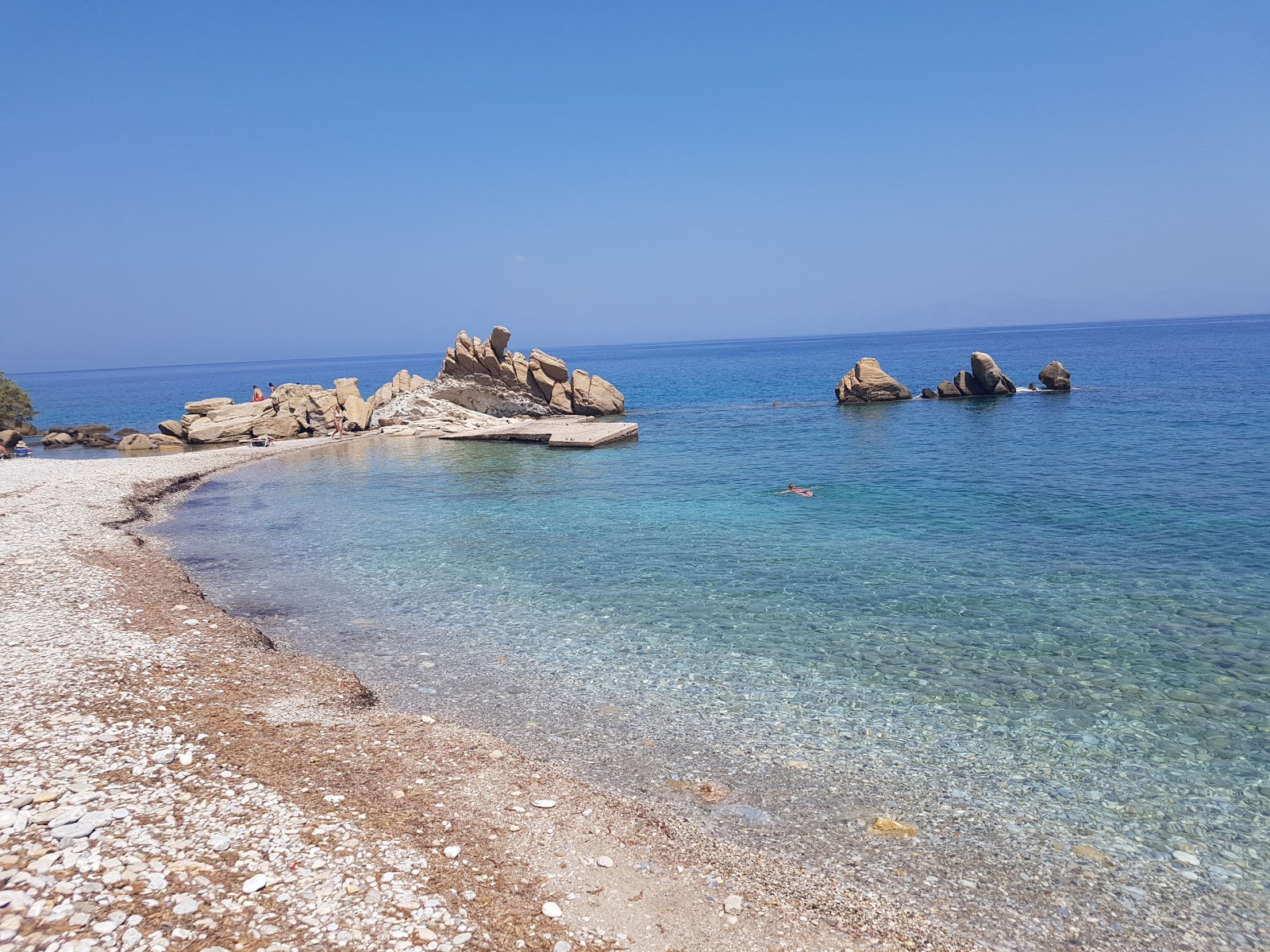 Foto von Paralia Kerame mit graue kiesel Oberfläche