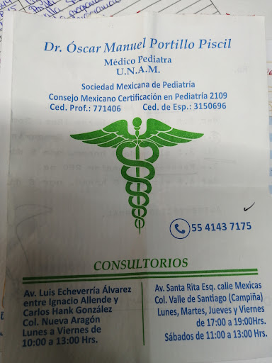 Medico Pediatra Dr.Oscar Manuel Portillo
