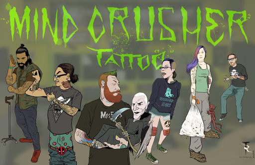 Explore cover up tattoo ideas male forearm, creative tattoo ideas in Chicago, available at Mind Crusher Tattoo