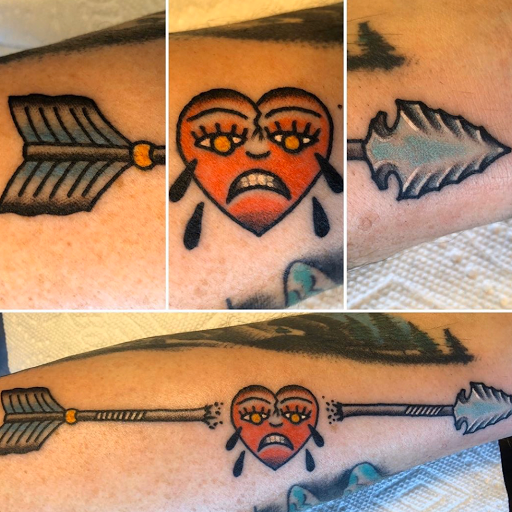 Explore monogram tattoo ideas, creative tattoo ideas in Delmar, available at Resolute Tattoo