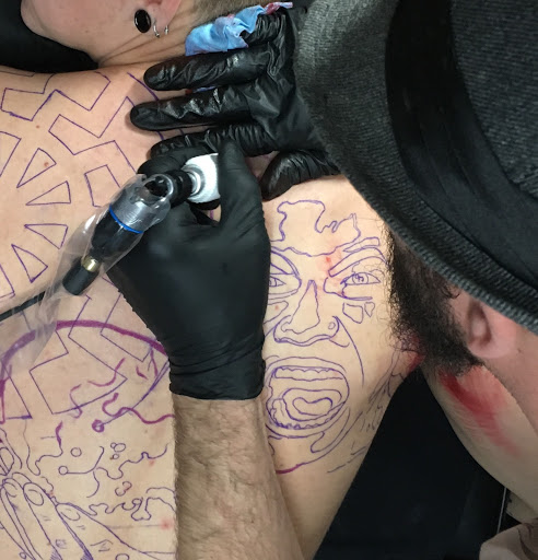 Explore tattoo half sleeve ideas, creative tattoo ideas in Kingsford, available at Deft Tattoo Studio