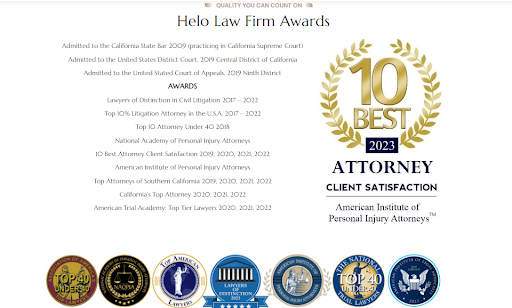 Helo Law Firm Top Rated Personal Injury and Business Law image