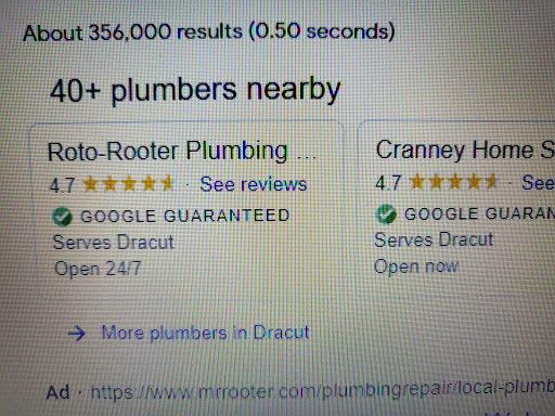 Plumber «Roto-Rooter Plumbing & Drain Services», reviews and photos, 410 School St #1, Lowell, MA 01851, USA