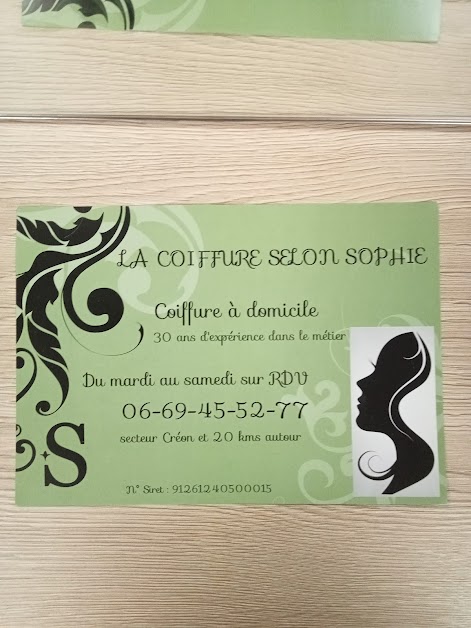 La coiffure selon sophie à Créon (Gironde 33)