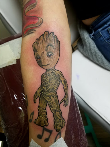 Explore butterfly tattoo sleeve ideas, creative tattoo ideas in Sheridan, available at Beard N Lady Tattoo