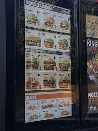 Burger King à Angers menu