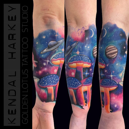 Explore father and daughter tattoo ideas, creative tattoo ideas in Sherwood, available at Golden Lotus Tattoo Studio