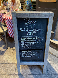 Restaurant italien Peppino à Nice (le menu)