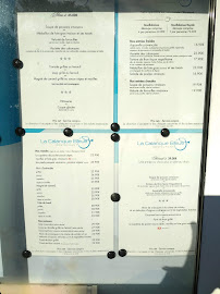 La Calanque Bleue à Sausset-les-Pins menu