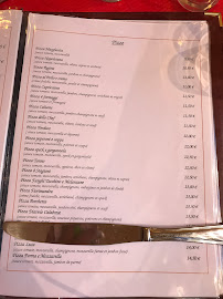 Sapori D'Italia à Paris menu