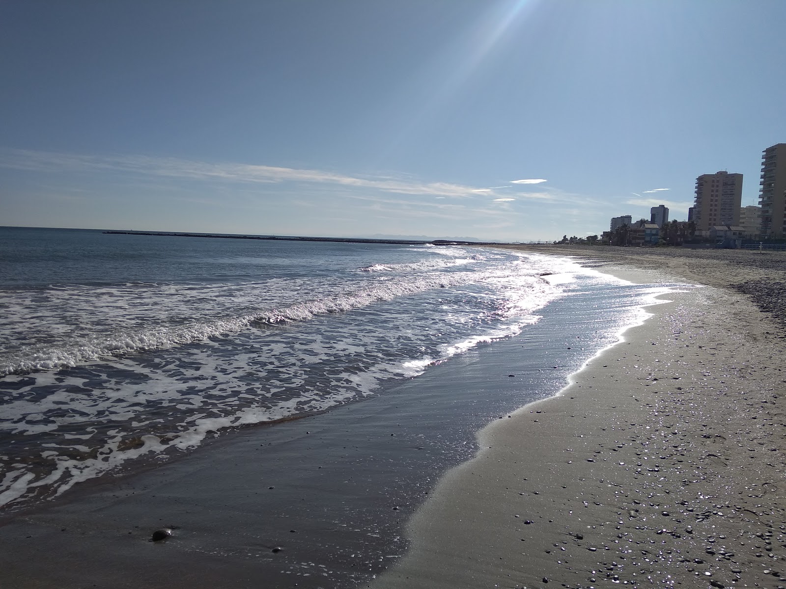 普伊格海滩的照片 具有部分干净级别的清洁度