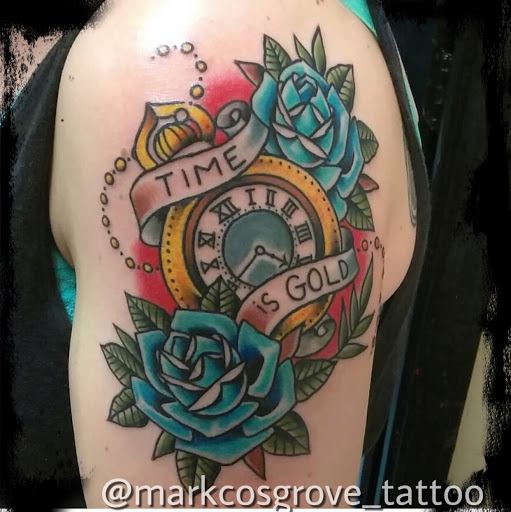 Explore peck tattoo ideas, creative tattoo ideas in Lawrenceville, available at Magick Dragon Tattoo
