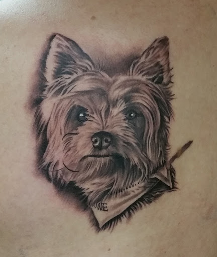 Explore religious sleeve tattoo ideas, creative tattoo ideas in Mesa, available at Club Tattoo