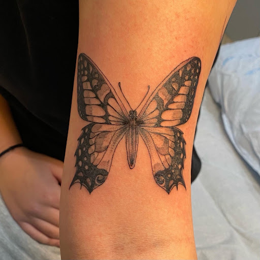 Explore name tattoo ideas arm, creative tattoo ideas in Fort Collins, available at Meadowlark Tattoo