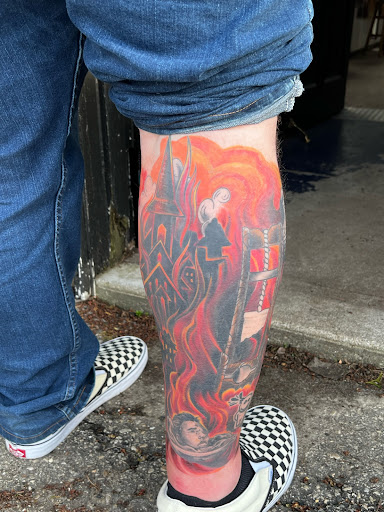 Explore american traditional tattoo filler ideas, creative tattoo ideas in Jefferson, available at Slammin Ink Tattoo