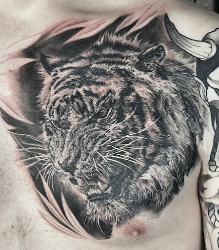 Explore tattoo frame ideas, creative tattoo ideas in Deerfield Beach, available at Black Rose Tattoo Studio