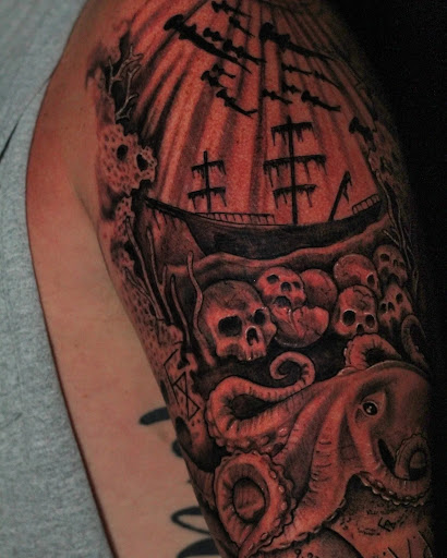 Explore star sleeve tattoo ideas, creative tattoo ideas in Homosassa, available at Citrus Tattoos